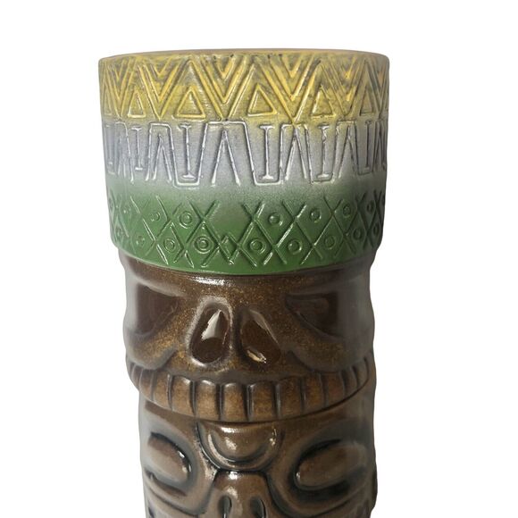 Munktiki Maori Stacker Mugs Cups Set 3 Ceramic Man Cave Tiki Bar - Picture 3 of 16